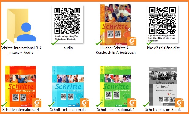 Download trọn bộ sách học tiếng Đức Schritte International dễ nhất